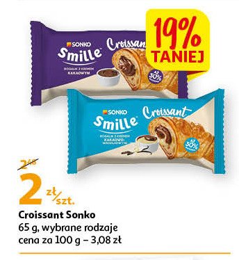 Rogal kakao-wanilia Sonko smille promocja