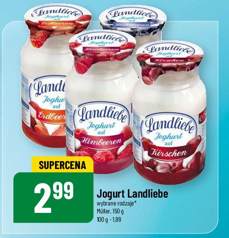 Jogurt truskawka Landliebe promocja