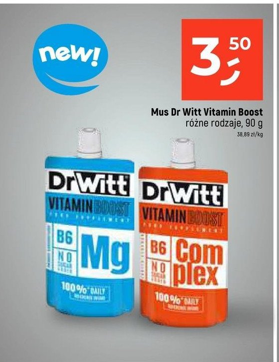 Żel energetyczny complex Dr witt vitamin boost promocja