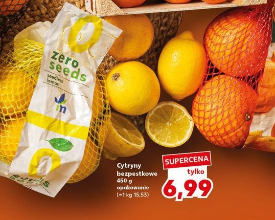 Cytryny bezpestkowe promocja w Kaufland