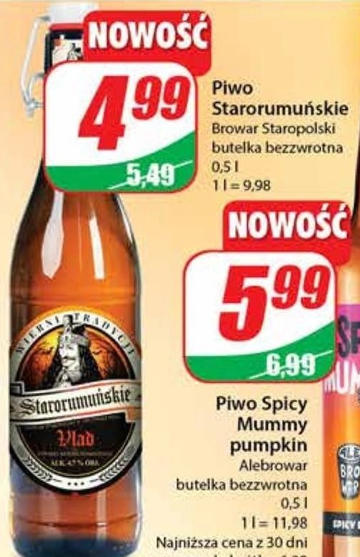 Piwo Starorumu艅skie promocja