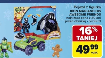 Pojazd z figurką IRON MAN AND HIS AWESOME FRIENDS promocja w Carrefour