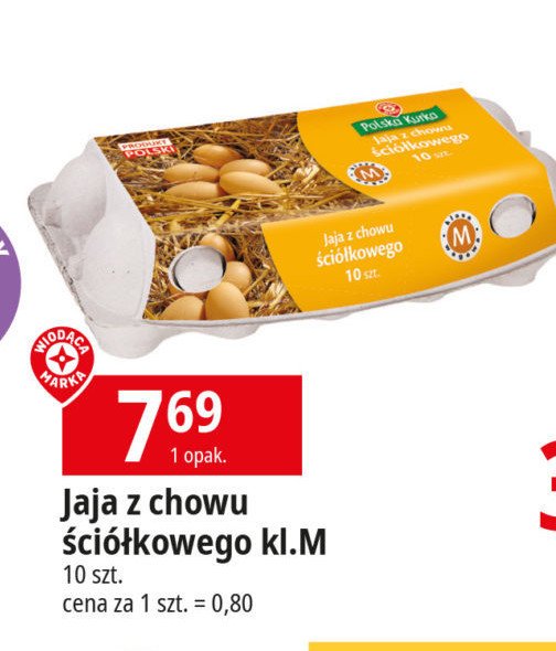 Jaja ściółkowe kl. m Wiodąca marka promocja