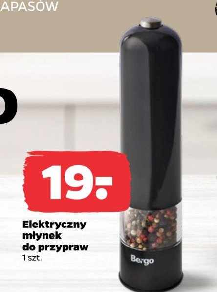 Młynek Bergo promocja w Netto