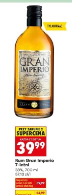 Rum Gran Imperio 7-letni promocja w Biedronka