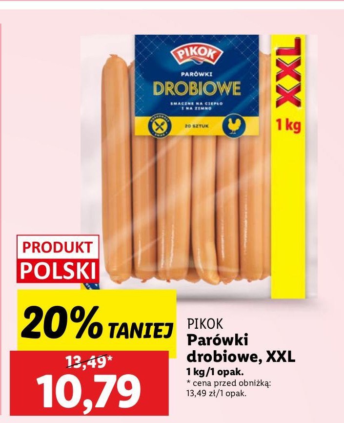 Parówki drobiowe Pikok promocja