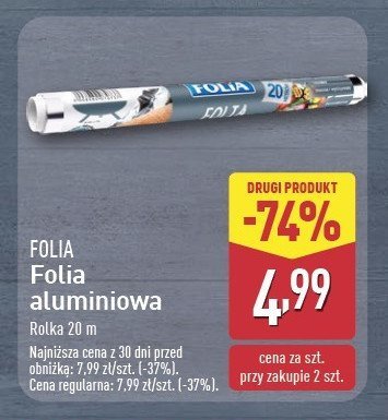 Folia aluminiowa 20 m promocja