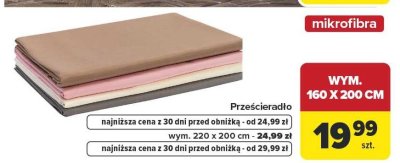 Prześcieradło promocja w Carrefour
