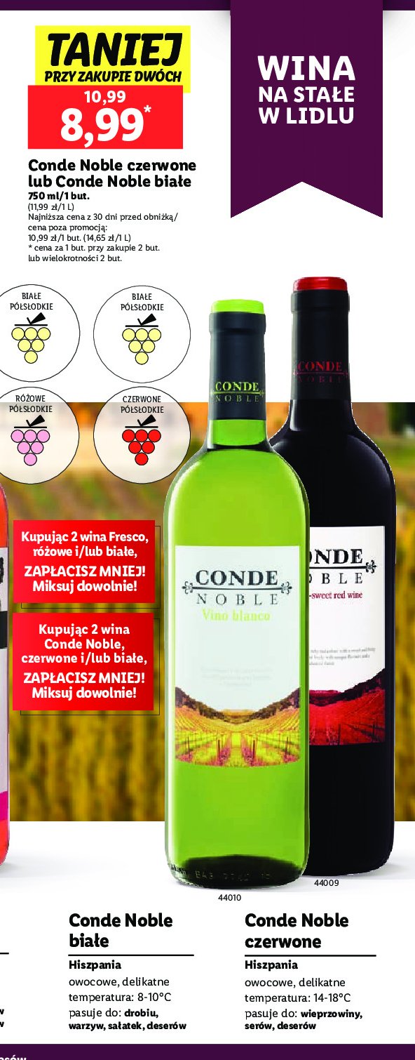 Wino CONDE NOBLE TINTO promocja