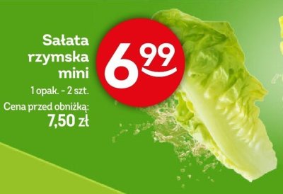 Sałata rzymska mini promocja w Żabka