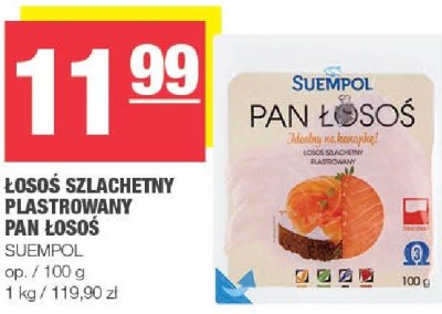 Łosoś szlachetny plastrowany Pan Łosoś Suempol promocja w SPAR