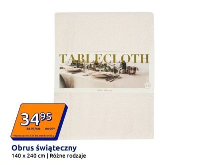 Obrus świąteczny 140 x 240 cm różne rodzaje promocja w Action
