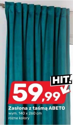 Zasłona z taśmą ABETO promocja w Bricomarche