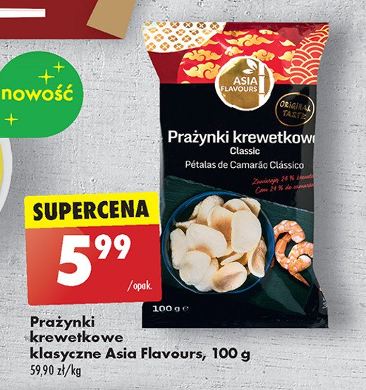 Prażynki krewetkowe classic Asia flavours promocja