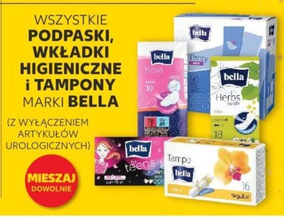 Podpaski, wkładki higieniczne i tampony -100% na trzeci produkt promocja w Kaufland