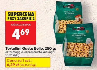 Tortellini Gusto Bello, ai funghi promocja w Biedronka