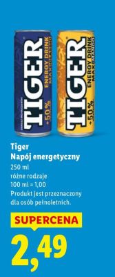 Napój energetyczny no limits cool apple Black energy promocja w Lidl