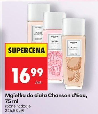 Mgiełka do ciała Chanson d'Eau, 75 ml promocja w Biedronka