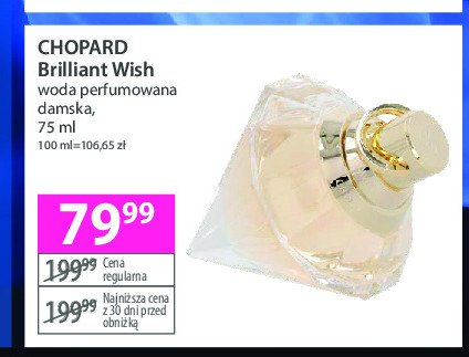 Woda perfumowana CHOPARD BRILLIANT WISH promocja