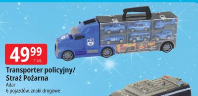 Transporter policyjny/Straż Pożarna 6 pojazdów, znaki drogowe promocja w Leclerc
