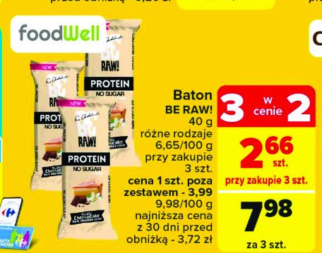 Baton vegan protein Be raw! promocja