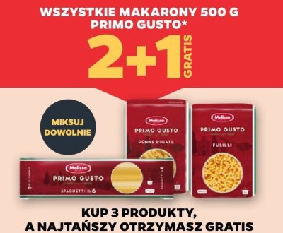 Makaron Primo Gusto 2+1 gratis promocja w Netto