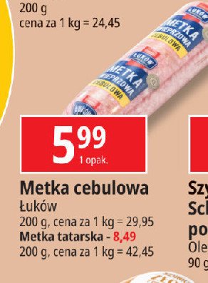 Metka tatarska Łuków promocja w Leclerc