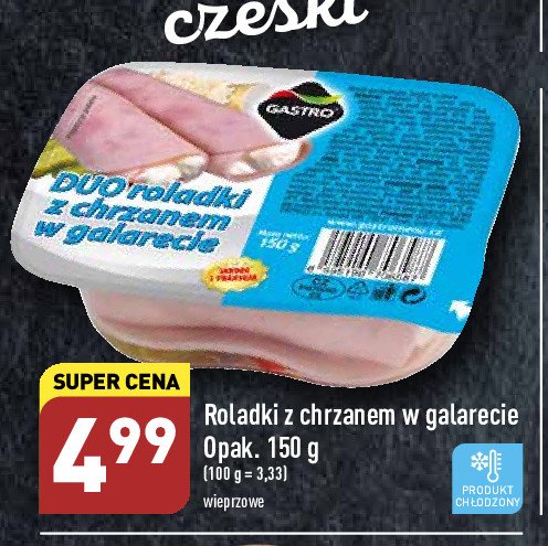 Duo roladki z chrzanem w galarecie promocja