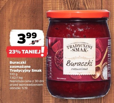Buraczki zasmażane promocja w Netto