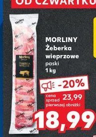 Żeberka wieprzowe paski Morliny promocja