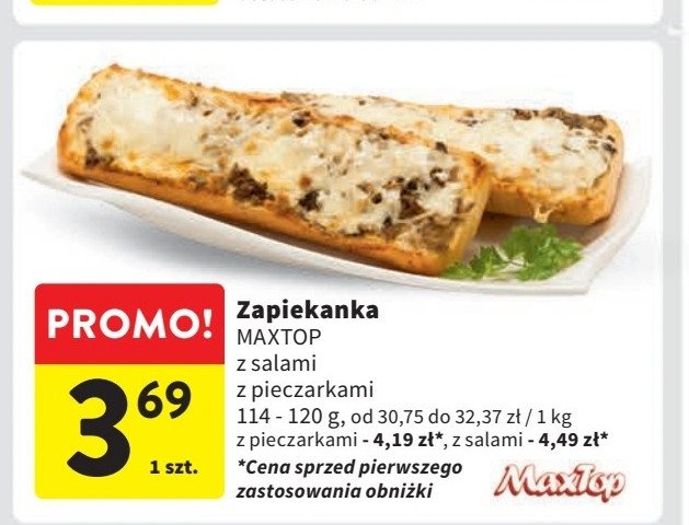 Zapiekanka z salami Maxtop promocja