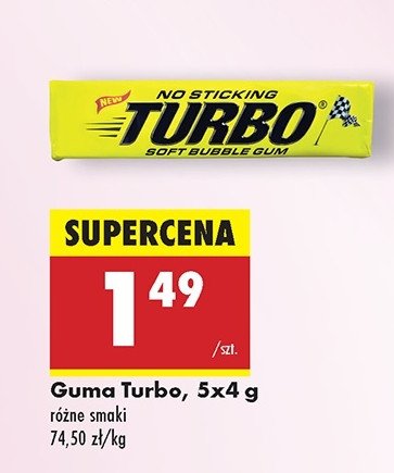 Guma do żucia Turbo guma Turbo (guma) promocja