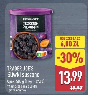 Śliwki suszone  promocja w Aldi