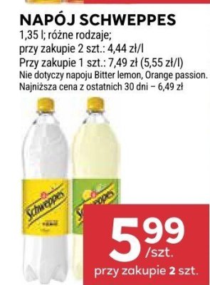 Napój Schweppes promocja w Stokrotka