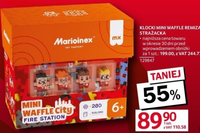 Klocki Mini Waffle City Fire Station Marioinex promocja w Selgros