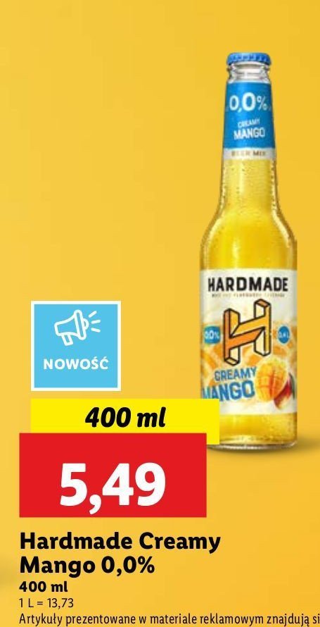 Piwo Hardmade creamy mango promocja