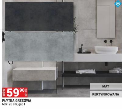 Płytka GRESOWA 60x120 cm, gat. I promocja w Merkury Market