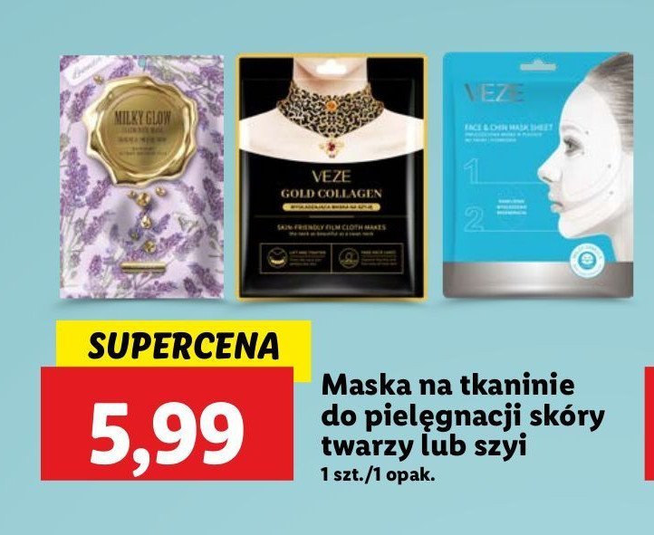 Maseczka gold collagen Veze promocja