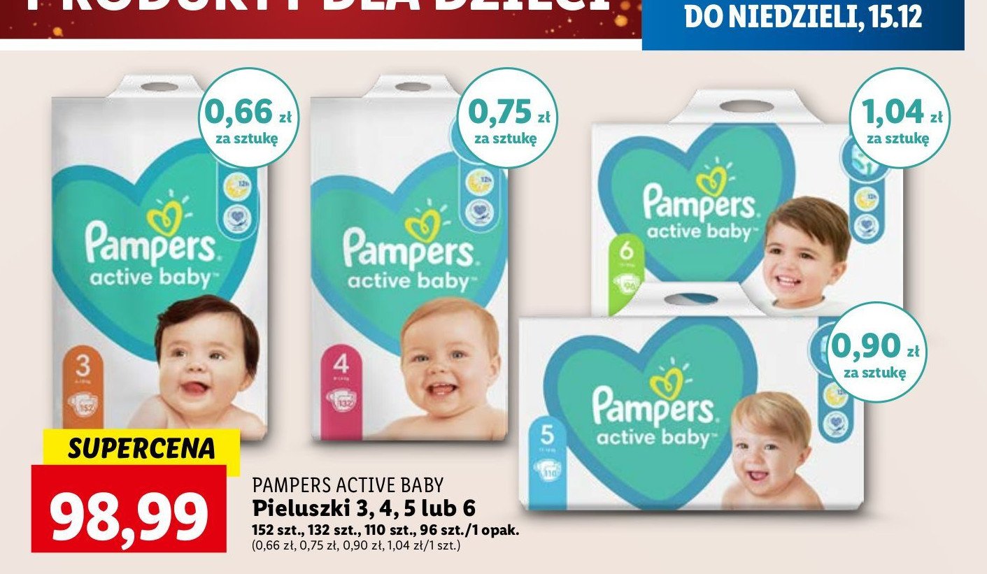 Pieluchy 5 Pampers active baby promocja