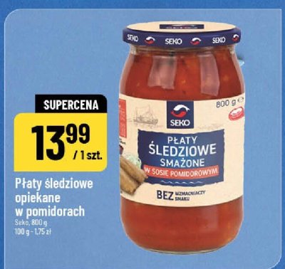 Płaty śledziowe opiekane w pomidorach Seko promocja w POLOmarket