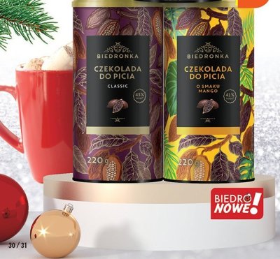 Czekolada do picia 220 g klasyczna promocja w Biedronka