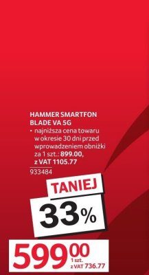 Smartfon BLADE VA 5G HAMMER promocja w Selgros