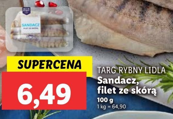 Sandacz filet Rybny targ lidla promocja