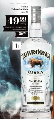 Wódka Żubrówka Biała 1l promocja w POLOmarket