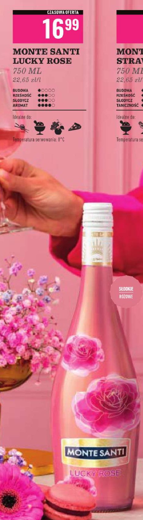 Wino Monte santi lucky rose promocja