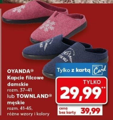 Kapcie filcowe męskie rozm. 41-45 promocja w Kaufland