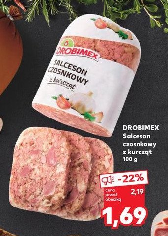 Salceson czosnkowy Drobimex promocja w Kaufland