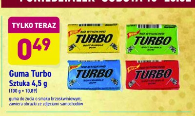 Guma brzoskwiniowa Turbo guma Turbo (guma) promocja
