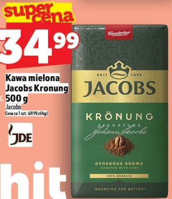 Kawa mielona Jacobs Kronung 500 g promocja w TOPAZ