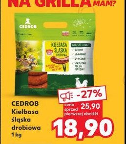 Kie艂basa 艣l膮ska drobiowa Cedrob promocja